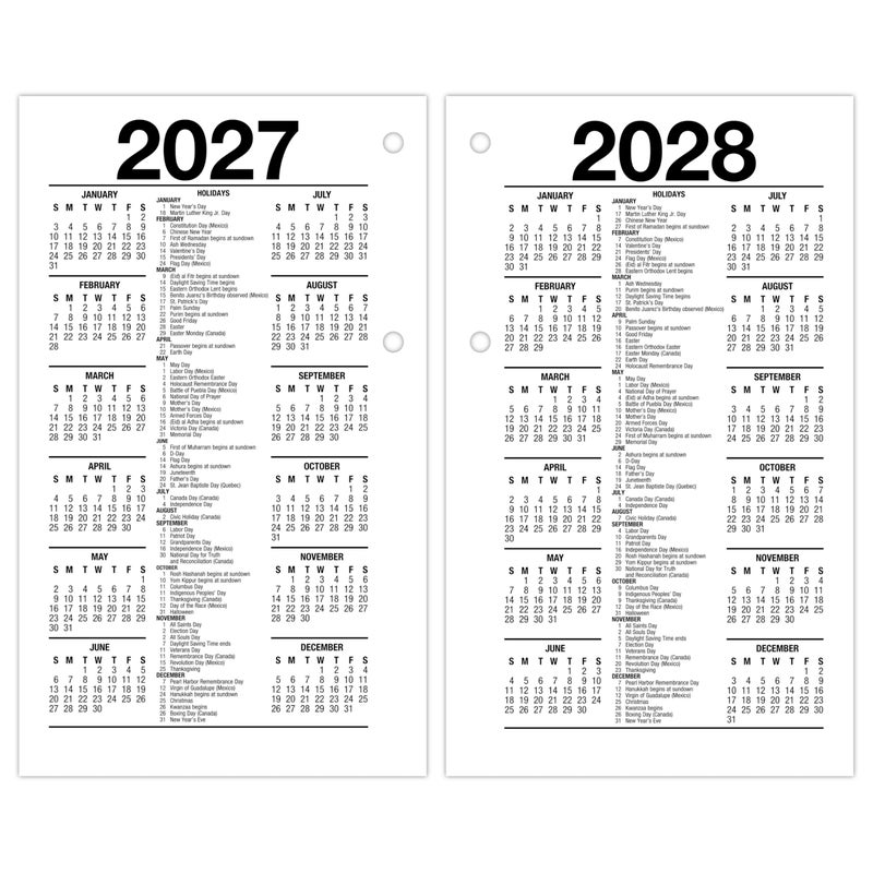 AT-A-GLANCE 2026 Desk Calendar Refill, Daily, 3.5"" x 6"", Standard, Loose-Leaf (E7175026) - Image 3